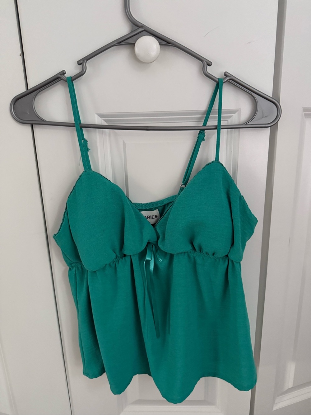 Teal Spaghetti-Strap Cami Top